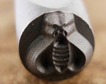Bee Stamp-Measures approx 5 mm- Metal Design Stamp-Metal Stamping Supplies for Personalized Jewelry