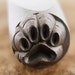 Paw Print Stamp-Measures approx 6mm- Metal Design Stamp-Metal Stamping Supplies for Personalized Jewelry