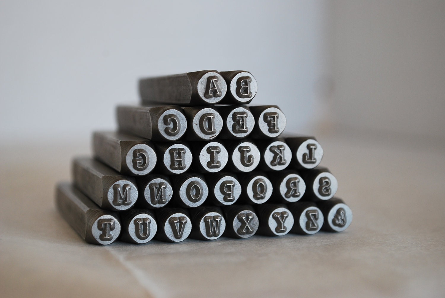 3 mmUppercase Typewriter Font Alphabet Letter Stamp
