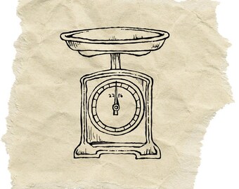 Antique Kitchen Scale Stamp