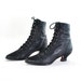 Totally Witchin' Extra Retro Black Granny Boots. High Ankle Cuff. Hot Iconic 80s into 90s Staples - Women's size 6.5