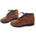 The Not So Preppy Hikers. "Walk Mocs" by Dex. Ethnic Flava Hiking Booties in Hella Soft Brown Leather. Whipstitch Toe. - Women's size 8