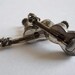 Silver Guitar Earrings Screw-On Back