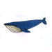 Blue Whale Broch Pin - Shrinky Plastic