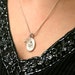 Fertility Necklace - ST GERARD Silver Medal Pendant Necklace, Rose Quartz, Moonstone