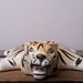 Vintage Soap Dish Bathroom Siberian Tiger made in Japan striped animal print lovely CIJ christmasinjuly