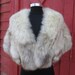 ON HOLD Silver FOX Wrap Shrug Stole Shawl Jacket Wedding, Cocktail Party