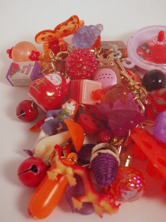 Purple and its Makings Toy Box Chunky Loaded Charm Bracelet
