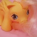 My Little Pony Newborn Twin Ponies Baby Dibbles G1 Pastel Orange Peach and Pink MLP Pegasus