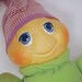 Musical Glo Worm Glow Friend Plush WORKS Green and Purple