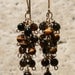 Tantalising Tiger's Eye Cluster Earrings-REDUCED 20% was 35.00 Golden Tiger's Eye 14kt Goldfilled Hand Wire Wrapped