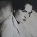UNHAPPY BRIDE, Vintage Full Studio Photograph of a Bride from 1951