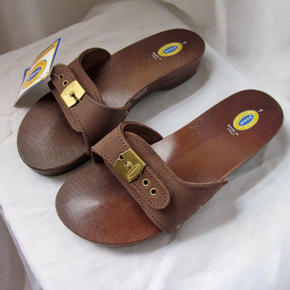 dr scholl's shoes original wood exercise sandals
