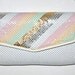 Vintage Purse Mint Green Handbag - Gold Silver Pink Peach White