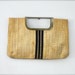 Vintage Purse - Beige Straw with stripes