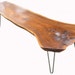 Live Edge Black Walnut Coffee Table with Hairpin Legs