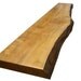 Live Edge Maple Shelf With Steel Brackets