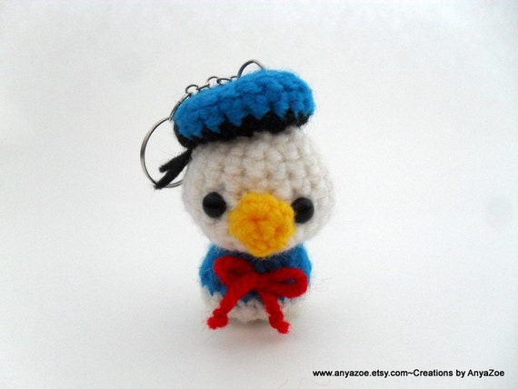 donald duck plush keychain