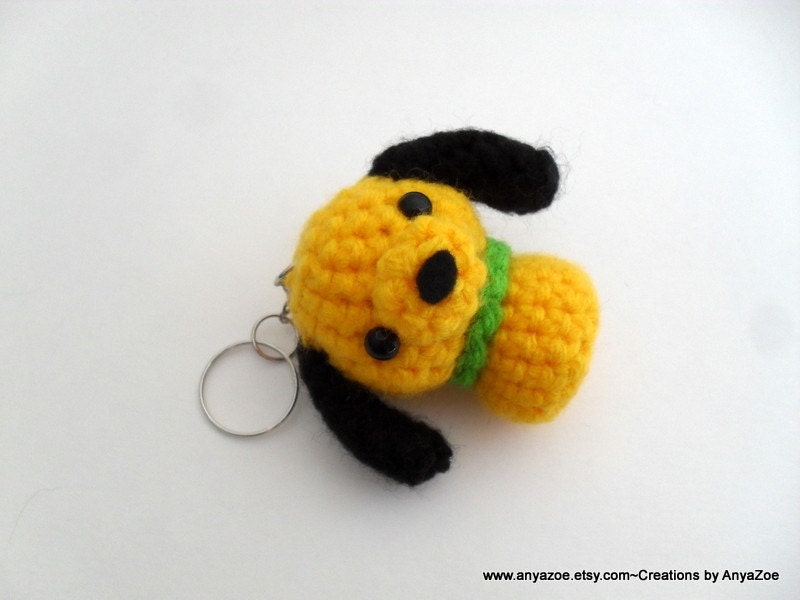 Pluto Amigurumi Keychain by AnyaZoe on Etsy
