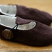 Brown Corduroy Loafer Baby Booties - Ready to Ship