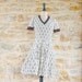 French Vintage 1950s ETHNIC TRAVEL Beige and Brown Dress