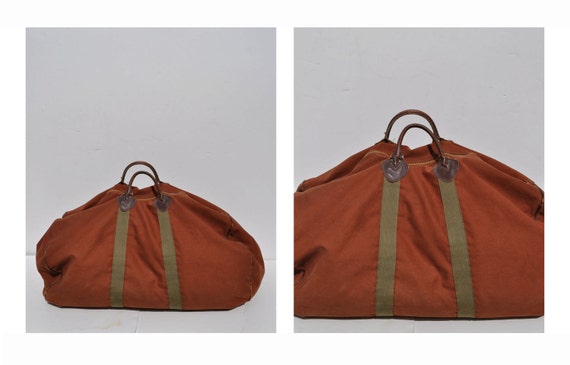 Ll Bean Vintage Duffle Bag Vintage Duffel Bag Canvas Tote 7198