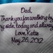 For a Bride's Father, a gift hankerchief to the men in her life on her Wedding Day, with gifting envelop, an heirloom quality handkerchief