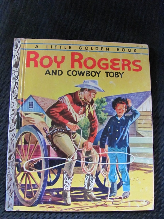 Vintage Little Golden Book ROY ROGERS and Cowboy by totalvintage