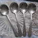 Silverware - Vernon Casino 1931 Pattern - Set of 4 Silver Plate Soup Gumbo Spoons