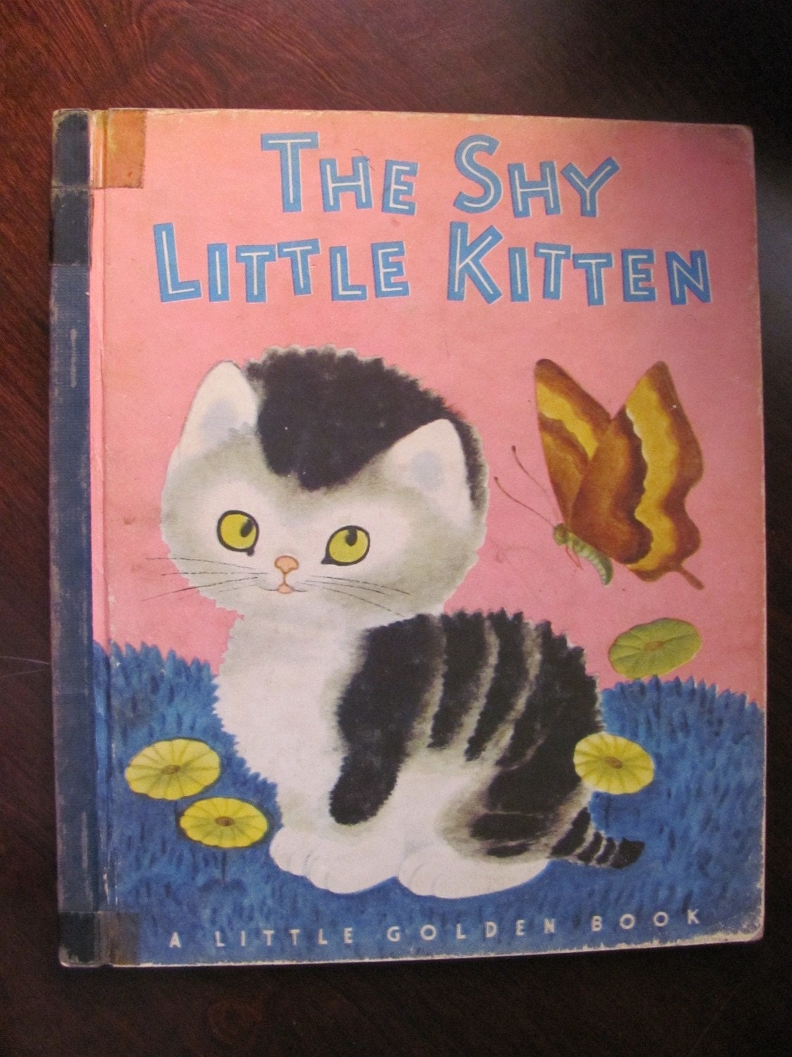 Vintage Little Golden Book The Shy Little Kitten 1946 First