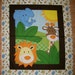 An Adorable Safari Animals Fun Flannel Fabric Panel Free US Shipping