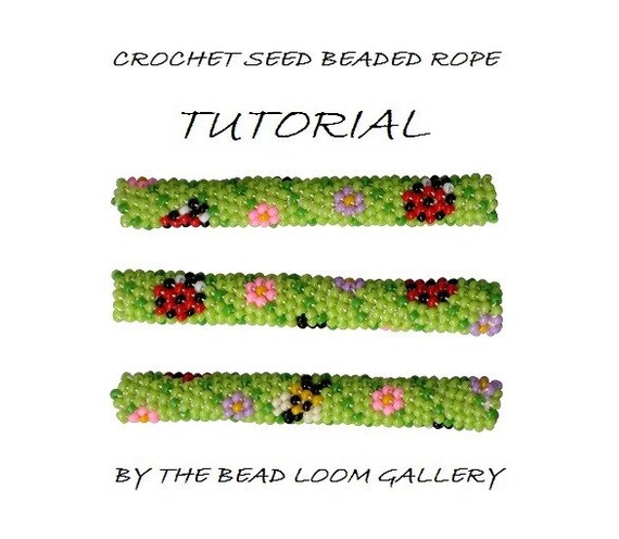 Crochet Beaded Rope PATTERN PDF File Tutorial Summer