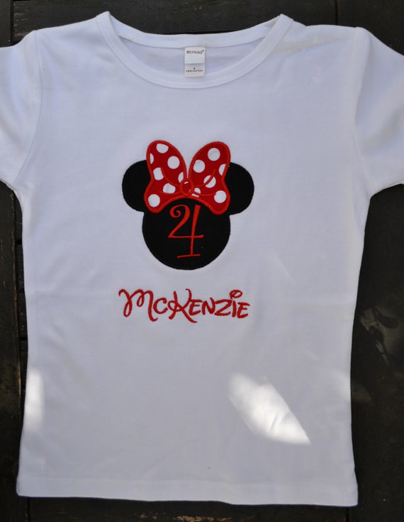 Items similar to Minnie Mouse Birthday Shirt on Etsy