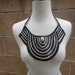 Beautiful beaded applique 1 piece listing black color