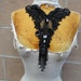 Cute beaded applique black color