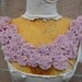 Cute flower applique white color