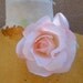 Cute silk flower with clip back baby pink color 1 piece listing