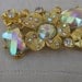 Cute gold color buckle with rhinestones
