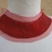 Nice embroidered beaded applique red color