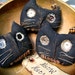 Primitive Folk Art Halloween Black Cat Head Ornies-Bowl Fillers-Set Of 3
