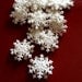 Cake Decorations Edible Snowflakes Small Size Gum Paste