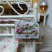 Shabby chic tin sign for dollhouse, Roses & Paris TREASURY ITEM