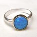 Opal ring - 14k gold ring and silver ring Made to order