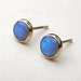 Opal Earrings Studs 14k yellow Gold post Earrings