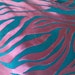 Animal Print Pink & Blue Silk Devore Burnout Scarf