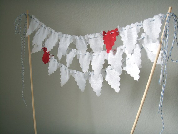 Cake Bunting Lovers, Wedding, Anniversary, Party. Choose your own colors Il_570xn