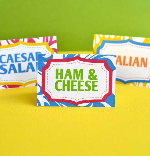 Luau Party PRINTABLE Food Tent Cards by Love The Day Il_570xn