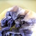 hand painted scarf deep purple