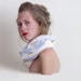 hand painted scarf Blue layers