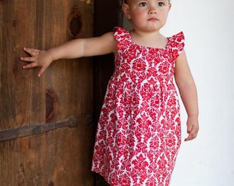 INSTANT DOWNLOAD- Tatum Dress (Size 12/18 months to Size 6) PDF Sewing Pattern and Tutorial